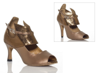 Burju Shoes Tigers Eye Brown Stilettos