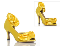Burju Shoes Tamara Yellow Stilettos
