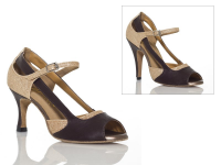Burju Shoes Picasso Marble Brown Stilettos